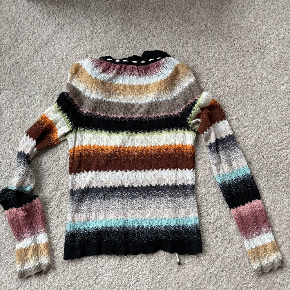 Missoni Multicolor Striped Cowl Neck Sweater - Picture 5 of 6